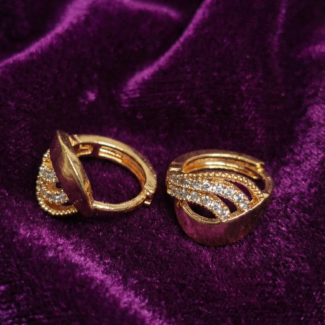 Fancy earrings with CZs