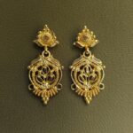 Plain gold mimic earrings